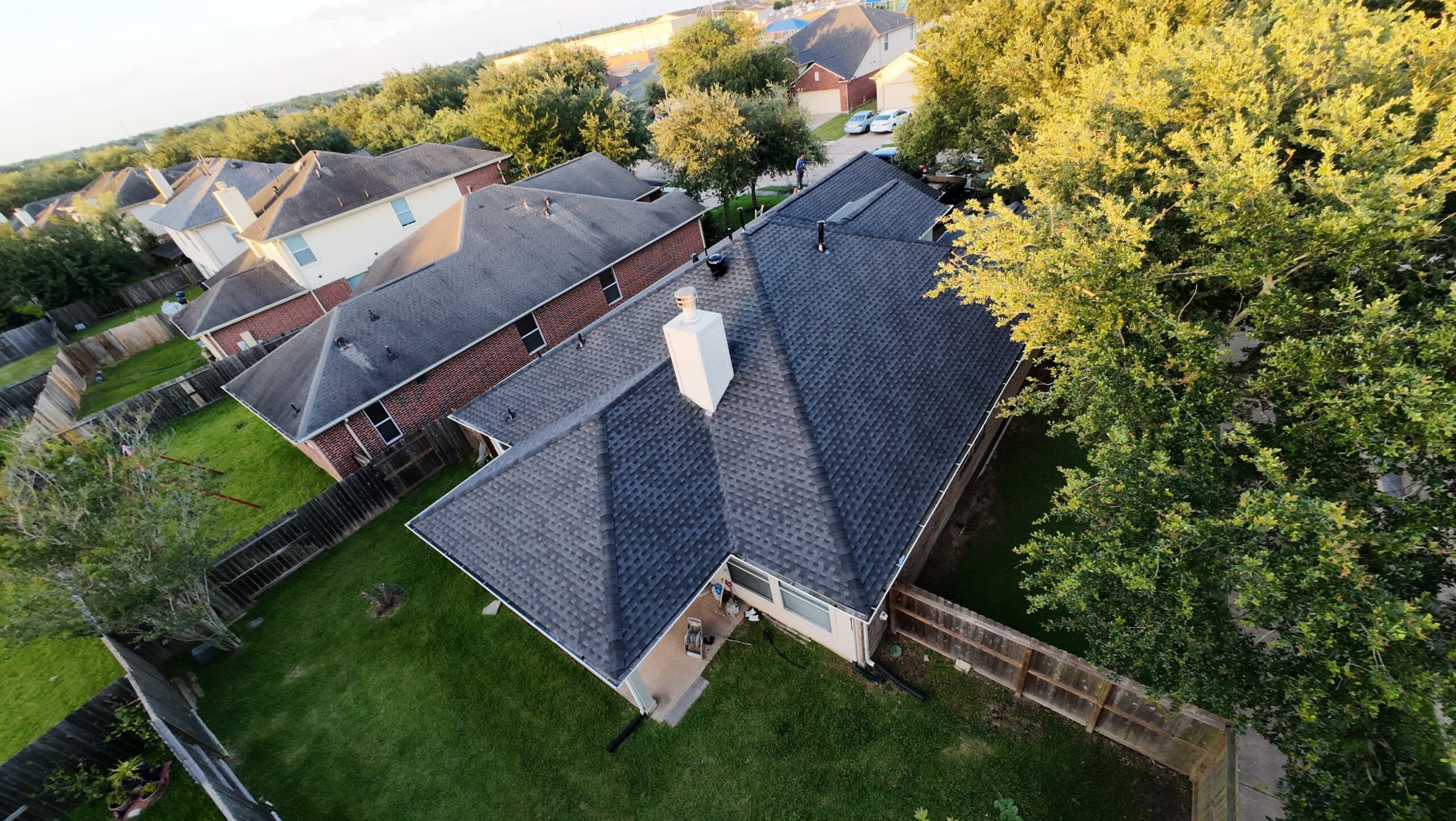 A completed Urena Roofing project, Houston, TX