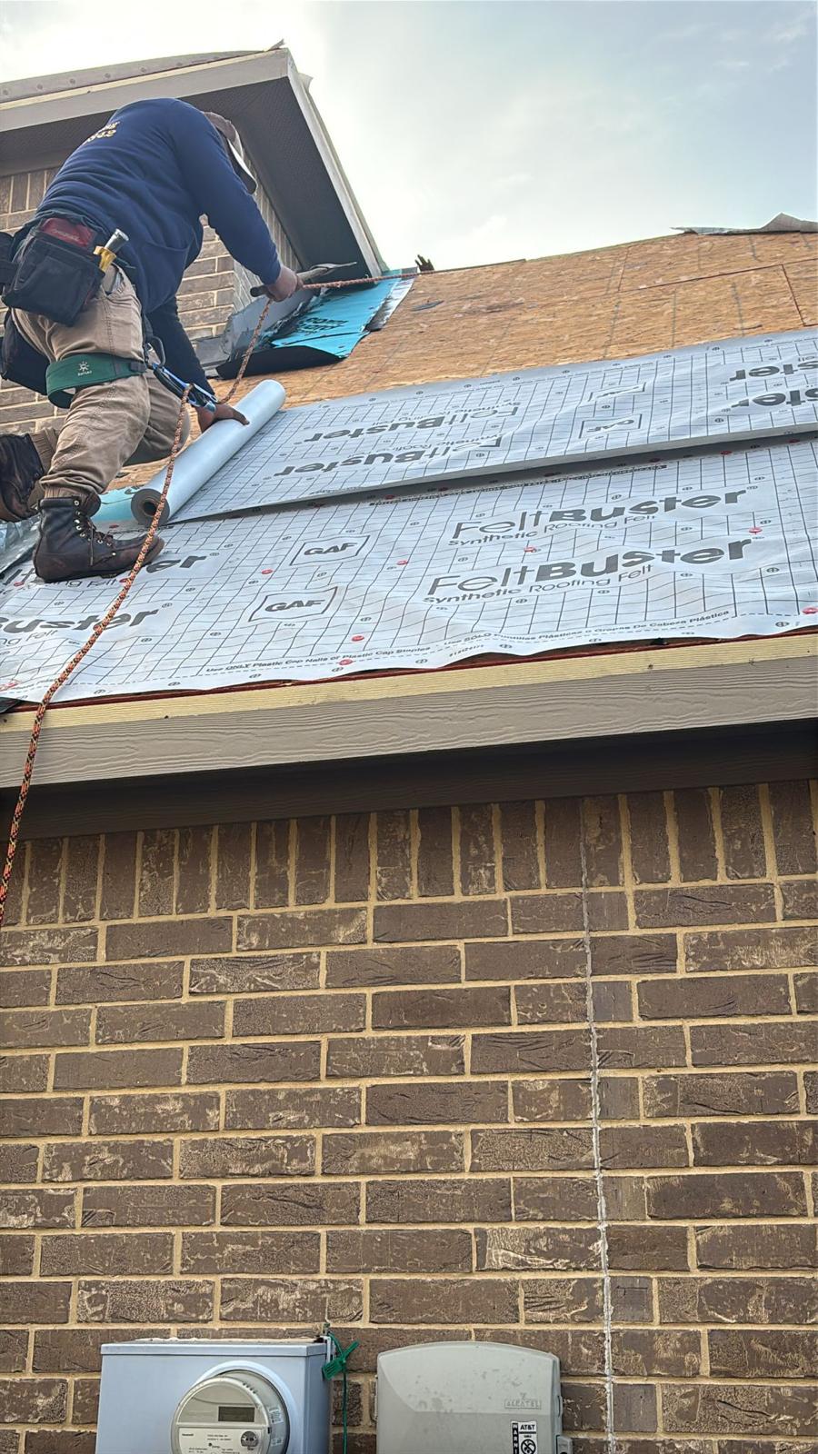 Urena Roofing crew installing a new residential roof